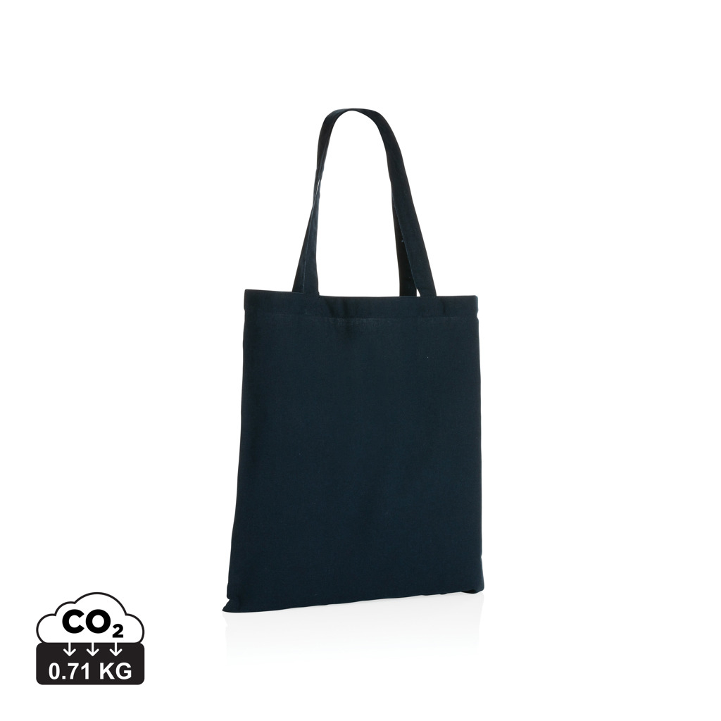 Tote bag personnalisé coton recyclé 145g - Impact Bleu marine